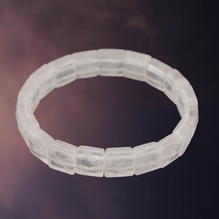 Crystal Quartz Oval Faceted Bracelet